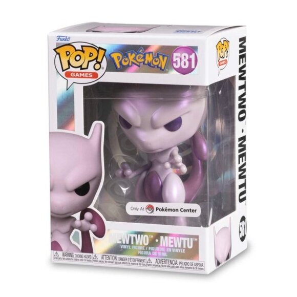 NEW Mewtwo Funko Pop Pearlescent Mewtwo Pokemon Center Exclusive Funko Pop - Picture 14 of 15